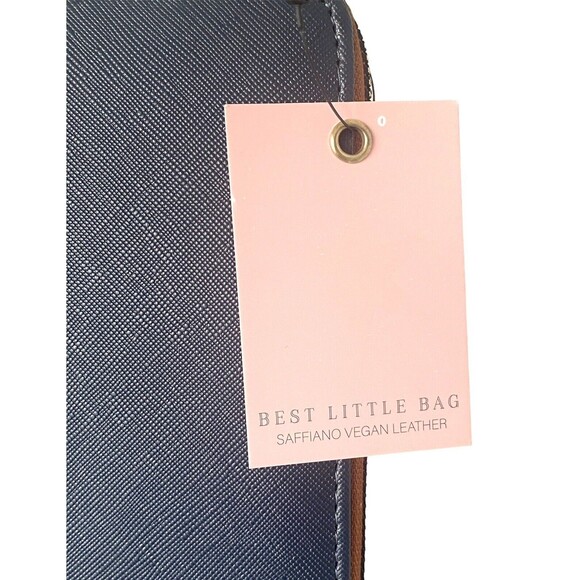 KEDZIE Soft Vegan Leather Crossbody Bag Detachable Shoulder Strap Blue NEW W/Tag - Picture 13 of 14